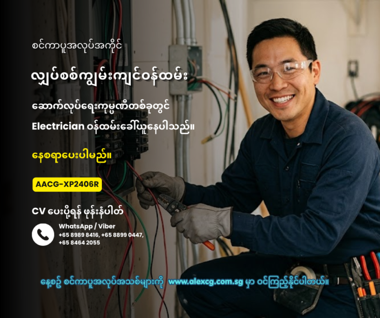 လျှပ်စစ်ကျွမ်းကျင်ဝန်ထမ်း