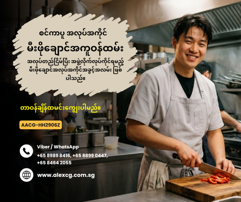 မီးဖိုချောင်အကူဝန်ထမ်း