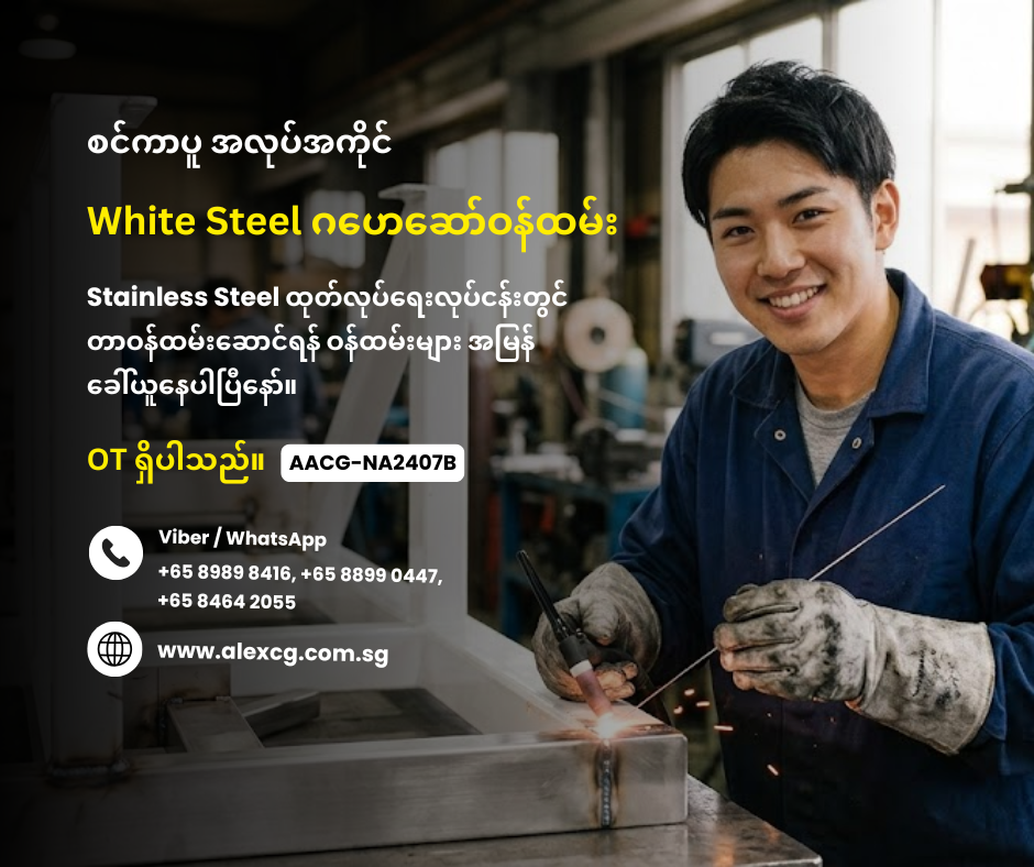 White Steel ဂဟေဆော်ဝန်ထမ်း