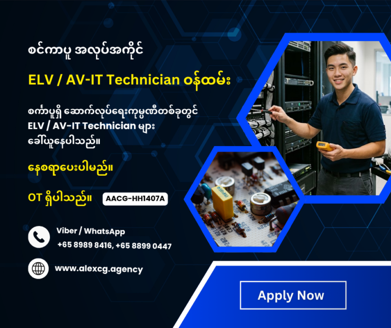 ELV / AV-IT Technician ဝန်ထမ်း