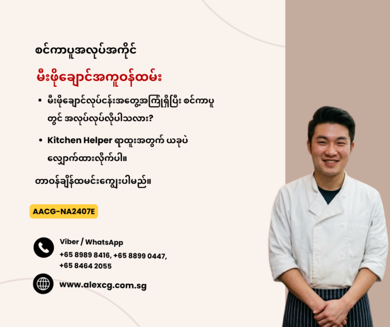 မီးဖိုချောင်အကူဝန်ထမ်း