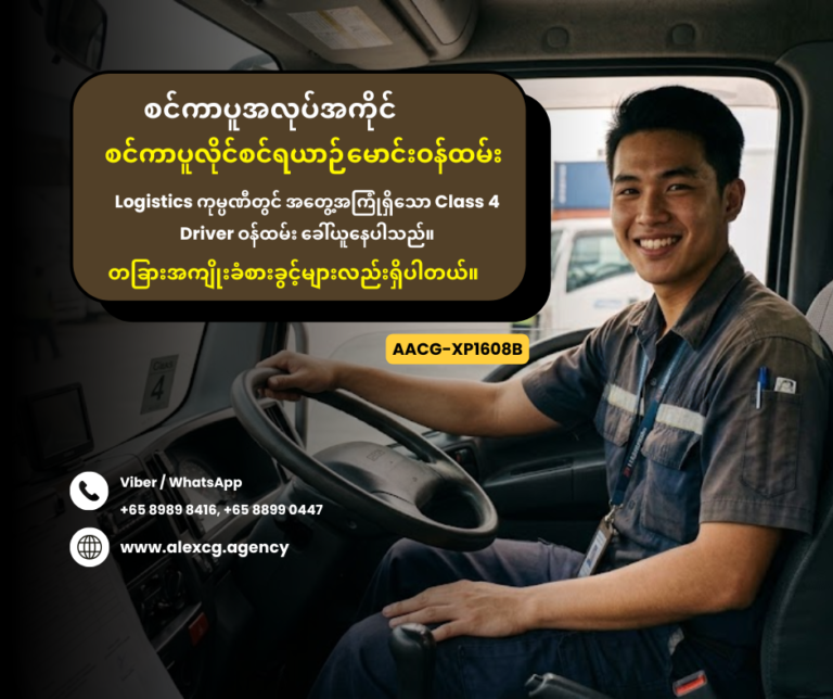 စင်ကာပူလိုင်စင်ရယာဉ်မောင်းဝန်ထမ်း