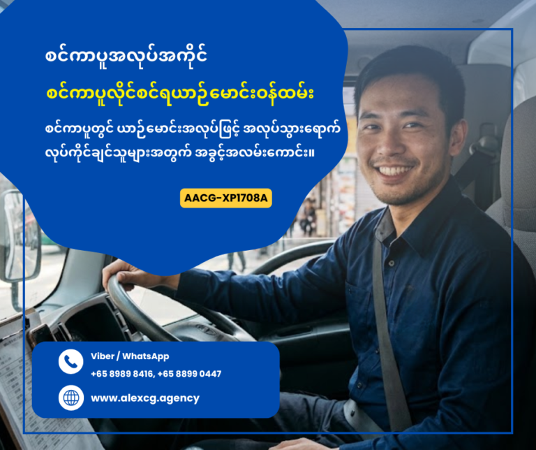 စင်ကာပူလိုင်စင်ရယာဉ်မောင်းဝန်ထမ်း