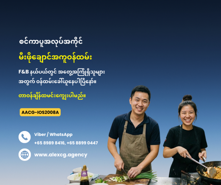 မီးဖိုချောင်အကူဝန်ထမ်း