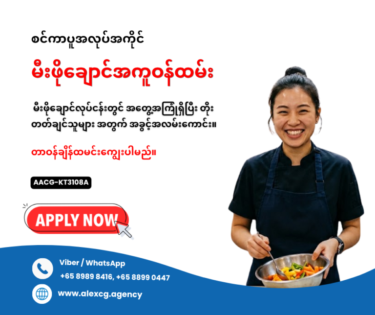 မီးဖိုချောင်အကူဝန်ထမ်း