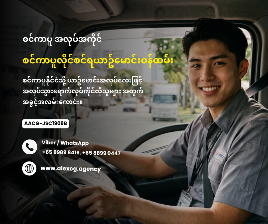 စင်ကာပူလိုင်စင်ရယာဥ်မောင်းဝန်ထမ်း