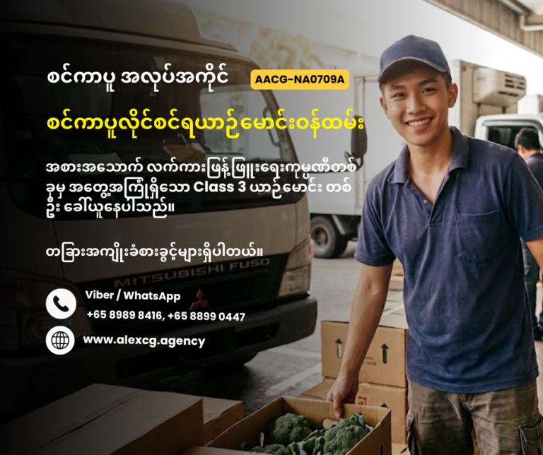စင်ကာပူလိုင်စင်ရယာဉ်မောင်းဝန်ထမ်း