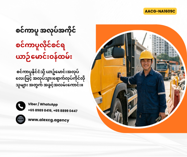 စင်ကာပူလိုင်စင်ရ ယာဉ်မောင်းဝန်ထမ်း