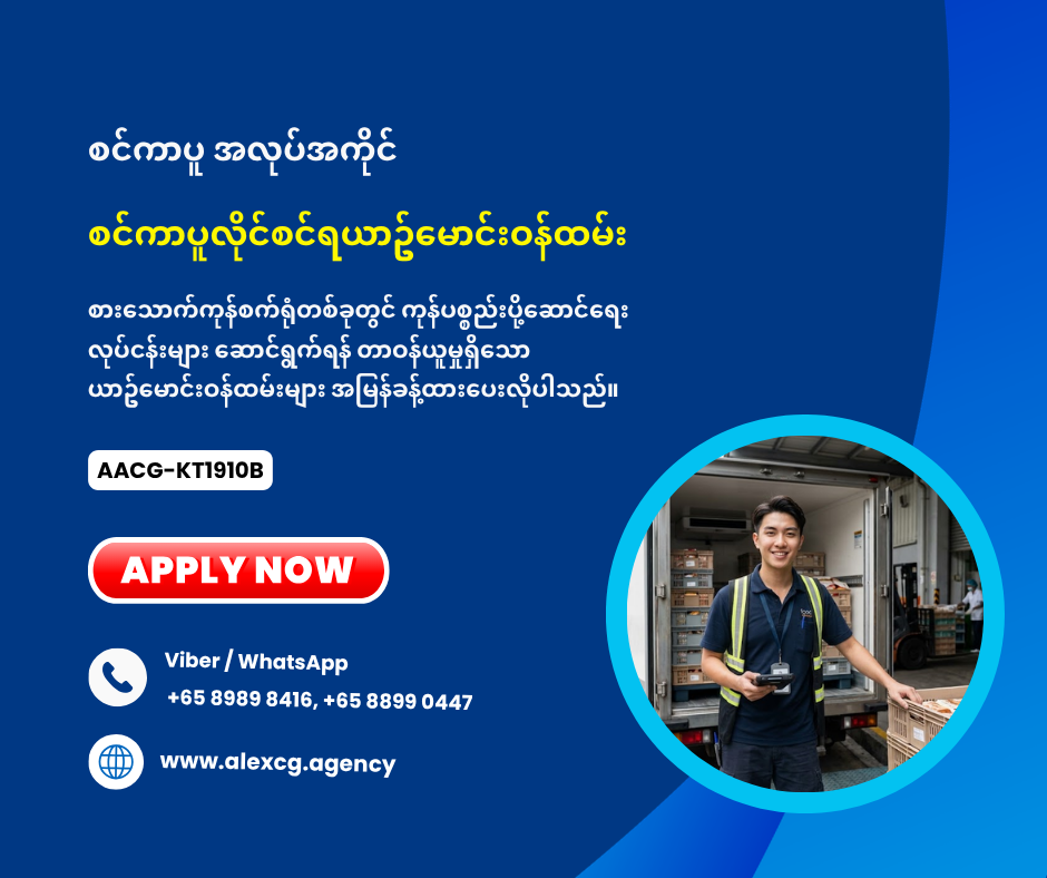 စင်ကာပူလိုင်စင်ရယာဥ်မောင်းဝန်ထမ်း